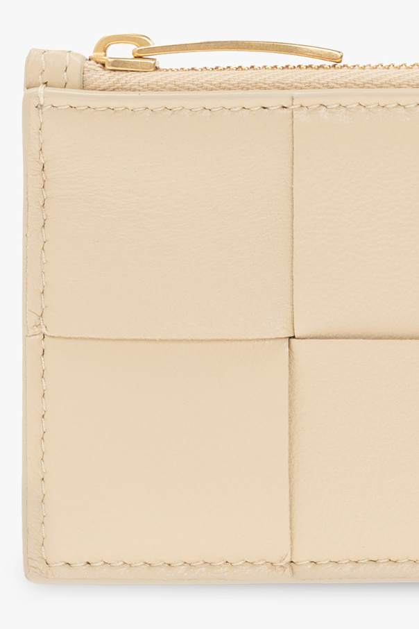 bottega naturalny Veneta Card case with ‘Intrecciato’ weave