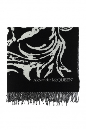 alexander mcqueen black strap card holder