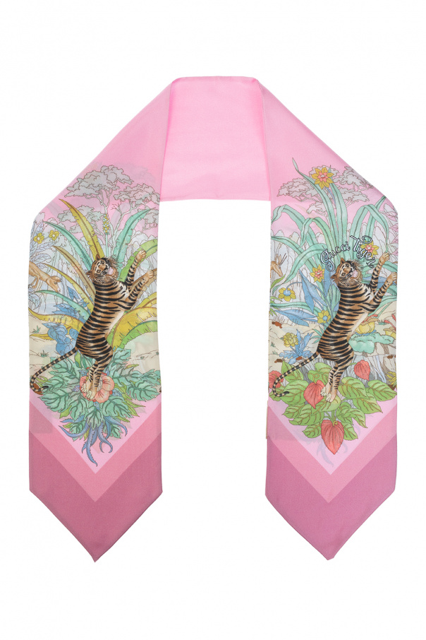 Gucci Patterned neckerchief from the ‘Gucci Tiger’ collection