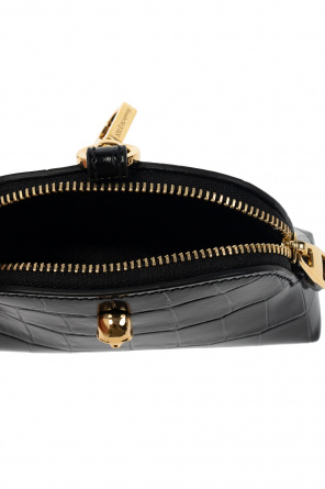 Alexander McQueen Leather pouch with lobster clasp