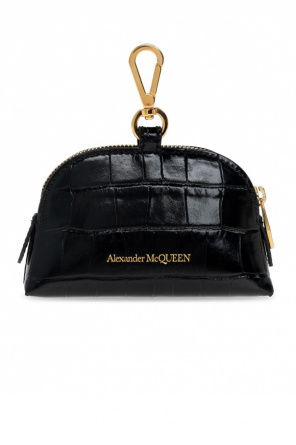 Alexander McQueen Leather pouch with lobster clasp