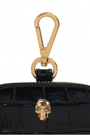 Alexander McQueen Leather pouch with lobster clasp