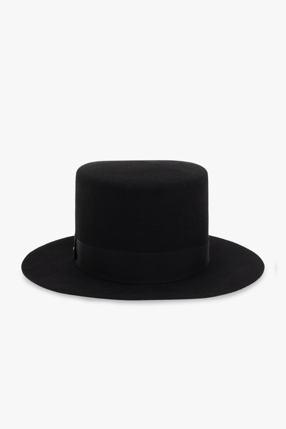 Saint Laurent Black Flat Top Hat