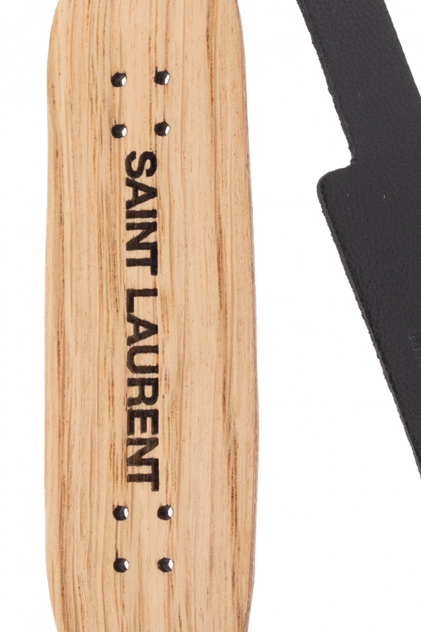 Saint Laurent Bolso bandolera Saint Laurent Bellechasse en cuero negro