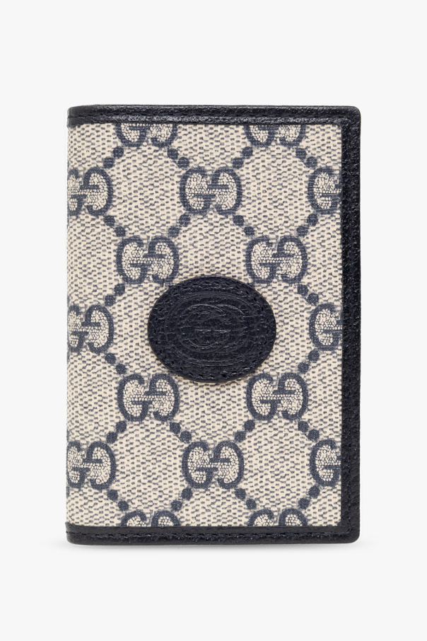 Gucci GUCCI GG Supreme Monogram Blooms Print Mini Chain Crossbody Bag Beige 546313