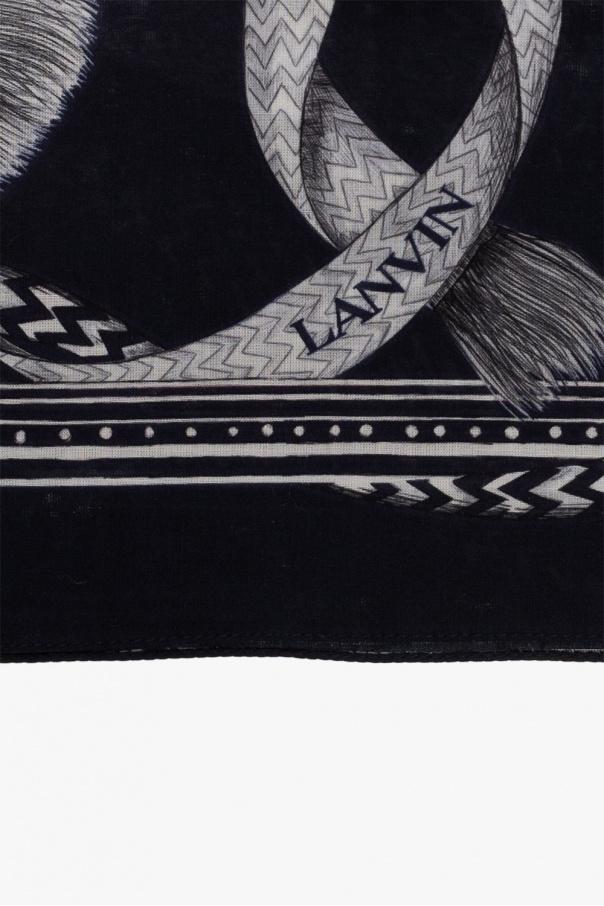 Lanvin Shawl with logo