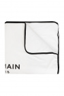 Balmain Kids Baby blanket with logo