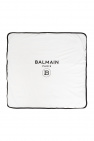 Balmain Kids Baby blanket with logo