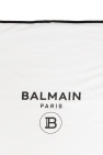 Balmain Kids Baby blanket with logo