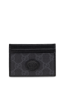Gucci NAVY BLUE Card holder with logo
