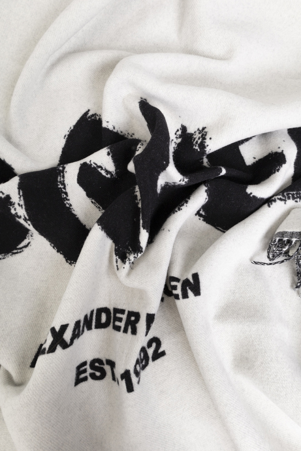 Alexander McQueen Alexander McQueen logo-print ribbed socks