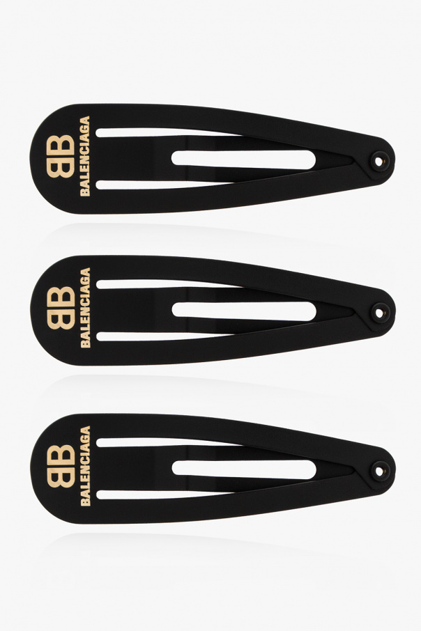 Set of three hair clips od Balenciaga
