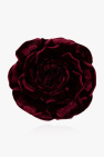Saint Laurent BURGUNDY Flower brooch
