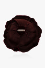 Saint Laurent BURGUNDY Flower brooch