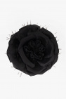 Saint Laurent BLACK Flower brooch