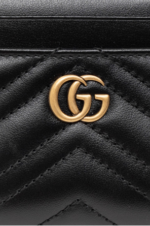 gucci plate Leather wallet with logo