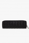 Bottega Veneta BLACK Leather pencil case