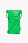 Bottega Veneta GREEN Leather phone pouch