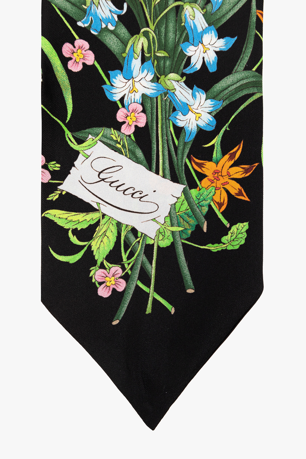 gucci floral-print Silk neckerchief