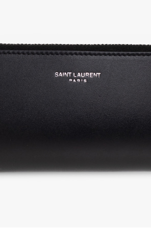 Saint Laurent Leather pencil case with logo
