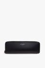 Saint Laurent Leather pencil case with logo