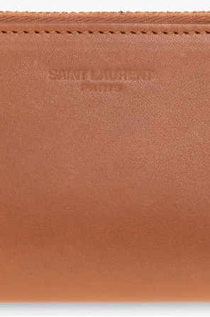 Saint Laurent Leather pencil case with logo