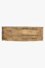 Bolso de mano Gucci scarf Jackie en lona Monogram beige y cuero marrón