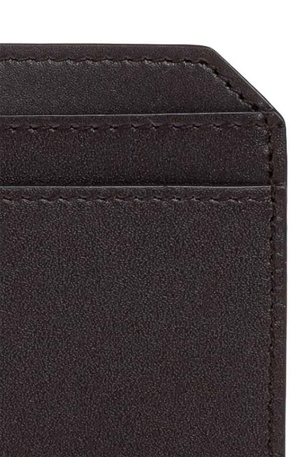 Saint Laurent Leather card holder with logo