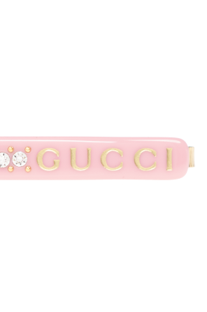 gucci niebieski Hair clip with logo