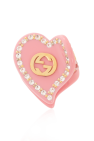 Gucci PINK Hair clip with logo
