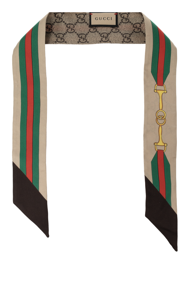 Gucci Jedwabna apaszka z logo