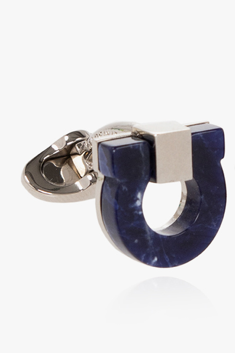 FERRAGAMO Logo-shaped cuff links