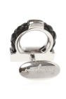FERRAGAMO SILVER ‘Gancini’ cuff links