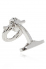 FERRAGAMO SILVER Logo cufflinks