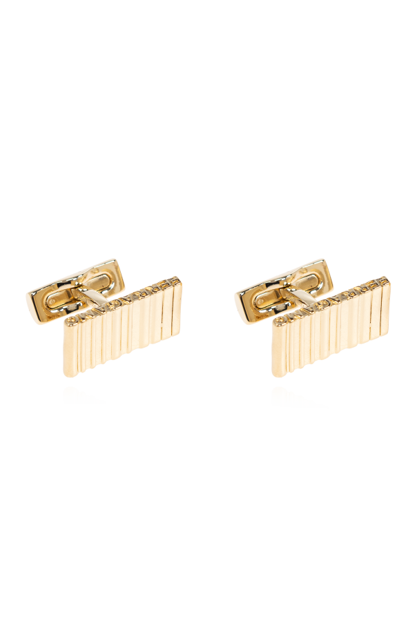 FERRAGAMO Cufflinks with engraved logo