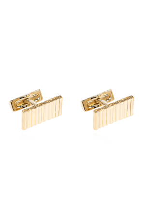 Cufflinks with engraved logo