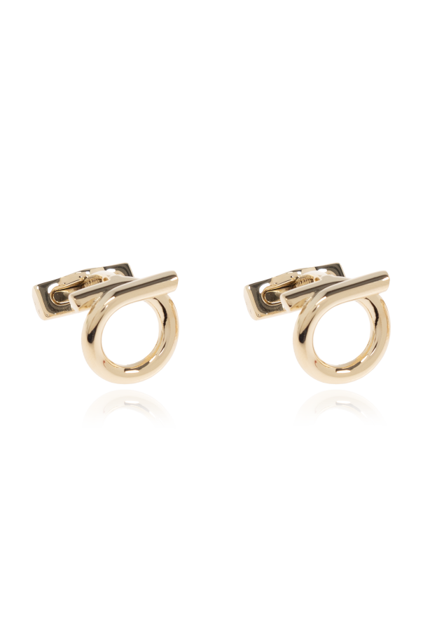 FERRAGAMO Logo-shaped cufflinks