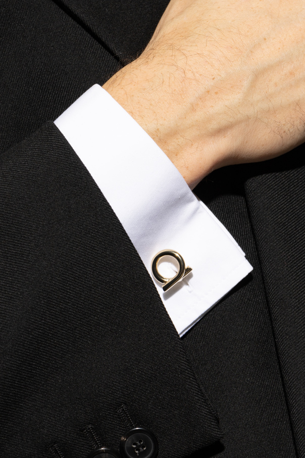 FERRAGAMO Logo-shaped cufflinks