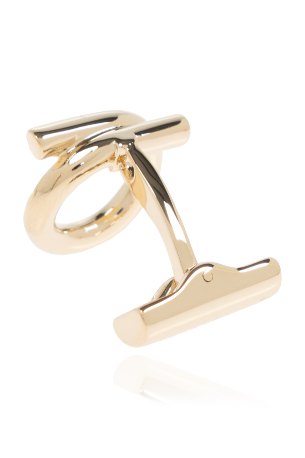 FERRAGAMO Logo-shaped cufflinks