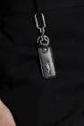Saint Laurent BLACK Keyring with logo