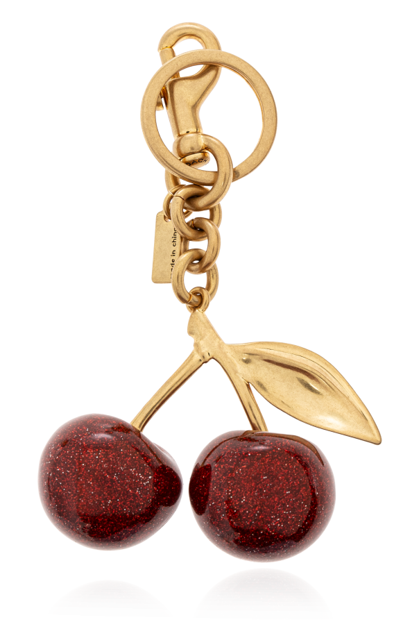 Coach Llavero con colgante en forma de cereza