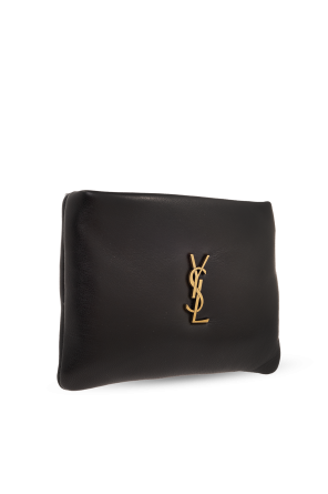 Saint Laurent Leather coin purse with logo