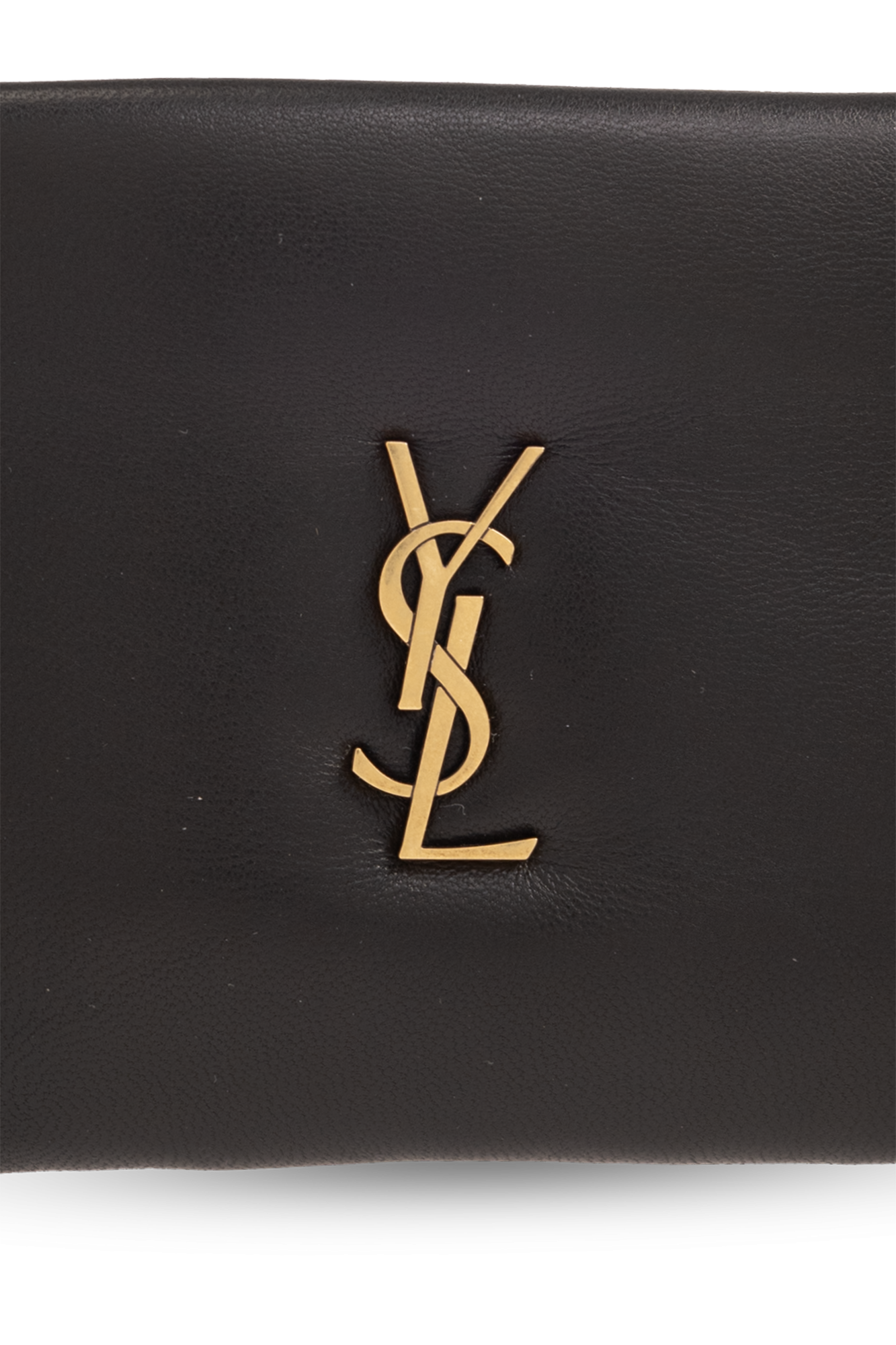 Saint Laurent Leather coin purse with logo