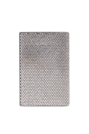 Balenciaga Funda para pasaporte con lentejuelas brillantes