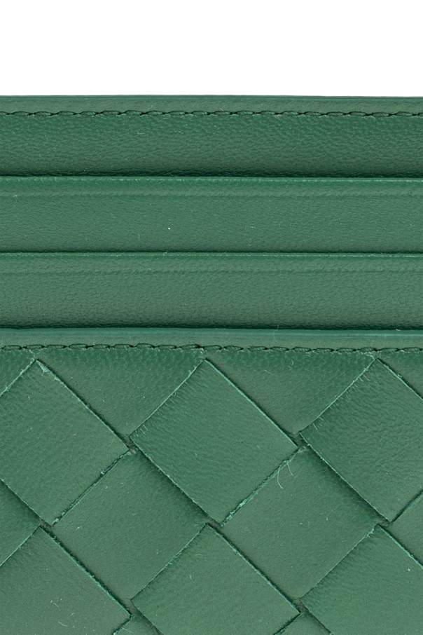 Bottega Veneta Funda de tarjeta de cuero