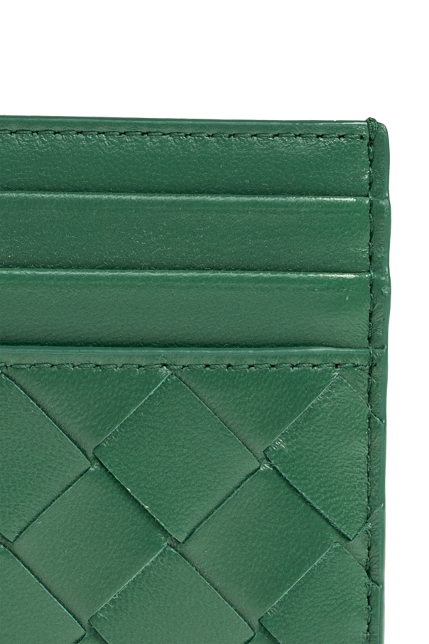 Bottega Veneta Funda de tarjeta de cuero