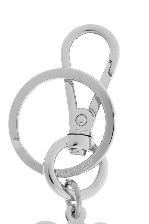 Fendi Keychain with a dog motif pendant