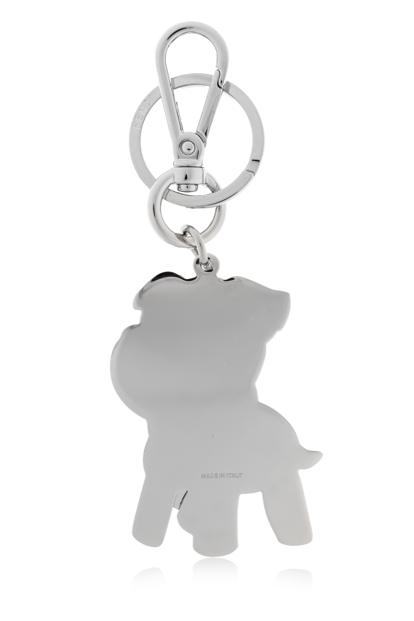 Fendi Llavero con colgante con motivo de perro