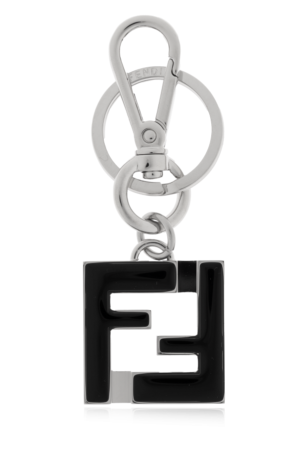 Keychain with a pendant in the shape of a logo od Fendi