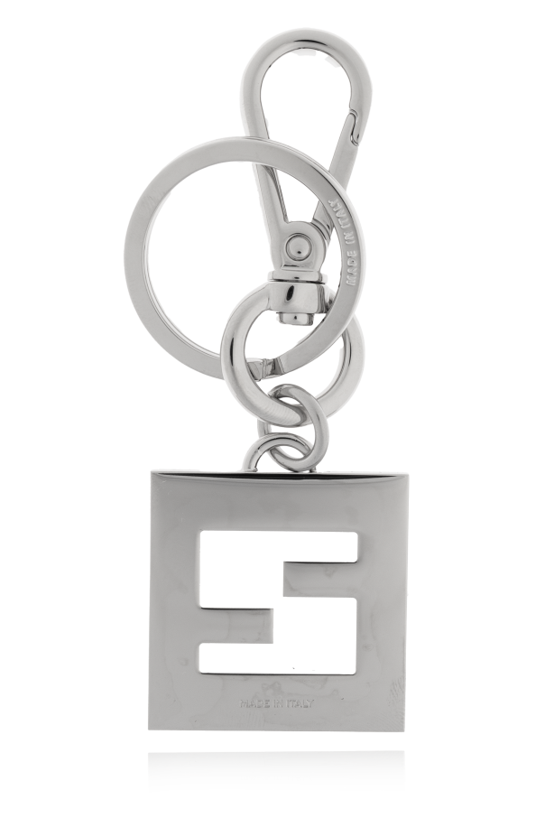 Fendi Keychain with a pendant in the shape of a logo